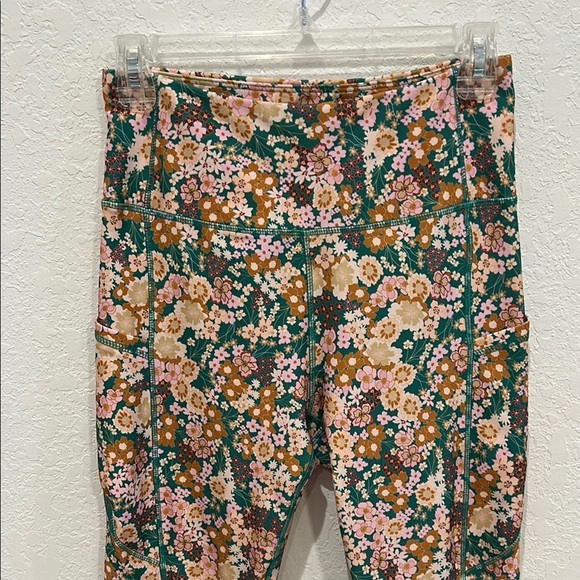 Ebb & Flow Floral Print Women's Leggings - Picture 2 of 11